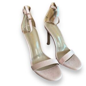 pastel pink sandal heels